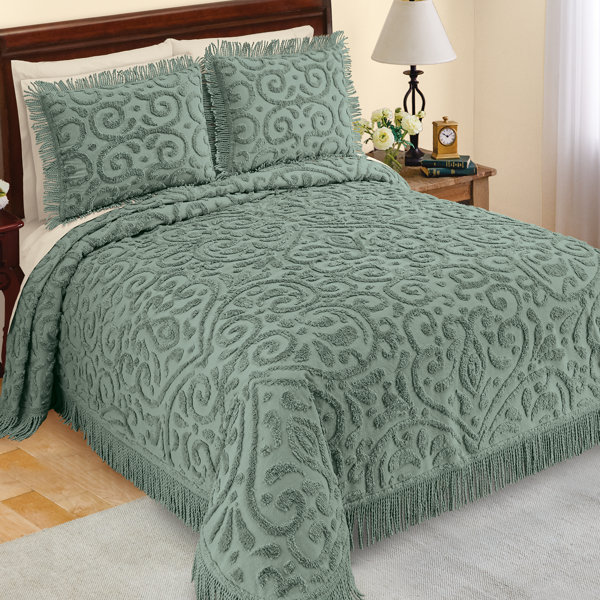 Red Barrel Studio® Leila Chenille Bedspread & Reviews Wayfair Canada